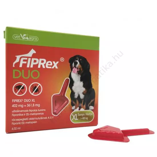 Fiprex duo XL 402 mg + 361,8 mg spot on kutyáknak 1X