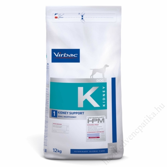Virbac K1 kidney support kutyatáp 12kg/zsák