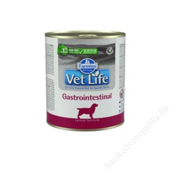 Vet Life kutyatáp nedves Gastrointestinal 300 g