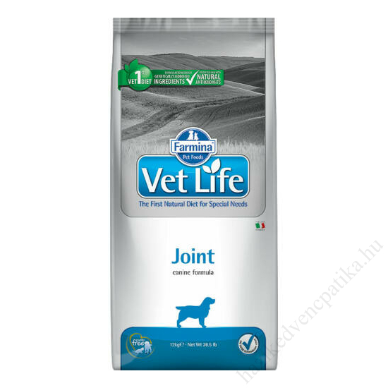 Vet Life kutyatáp száraz Joint 12 kg