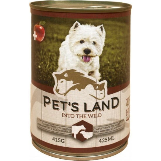 Pet's Land Dog Marhamájjal & Bárányhússal 415gr