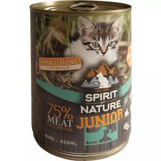 Spirit of Nature Cat konzerv Junior Bárányhússal és nyúlhússal
