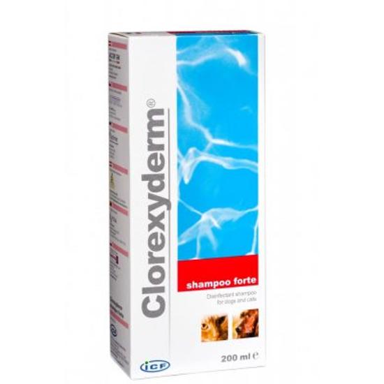 Clorexyderm forte fertőtlenítő sampon kutya,macska 200ml