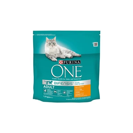  PURINA ONE Csirkében és teljes kiőrlésű gabonákban gazdag száraz macskaeledel 1,5kg