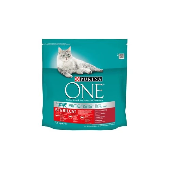 Purina One Sterilcat Marhában és búzában gazdag száraz macskaeledel 1,5kg